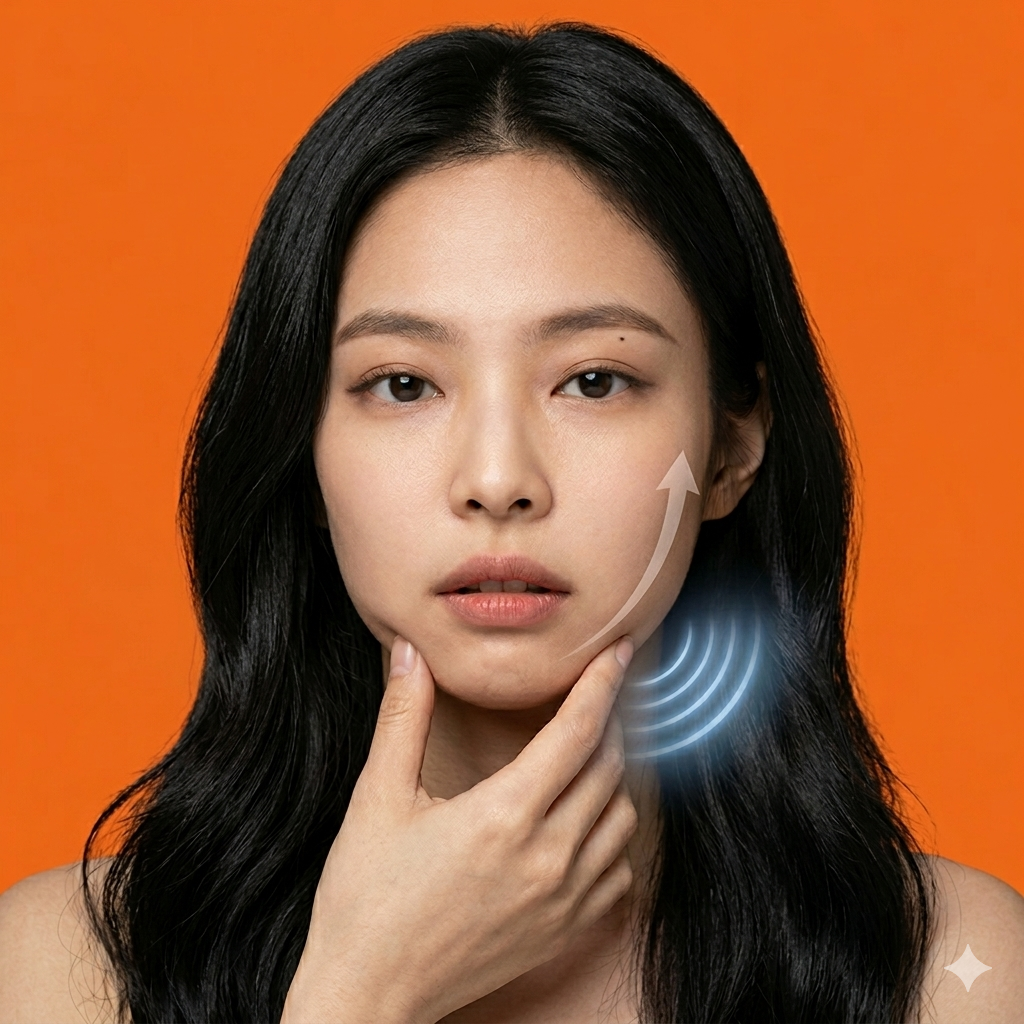 id Clinic blog thumbnail explaining the difference between Ultherapy and ONDA for jawline concerns in Gangnam, Hongdae, and Myeongdong