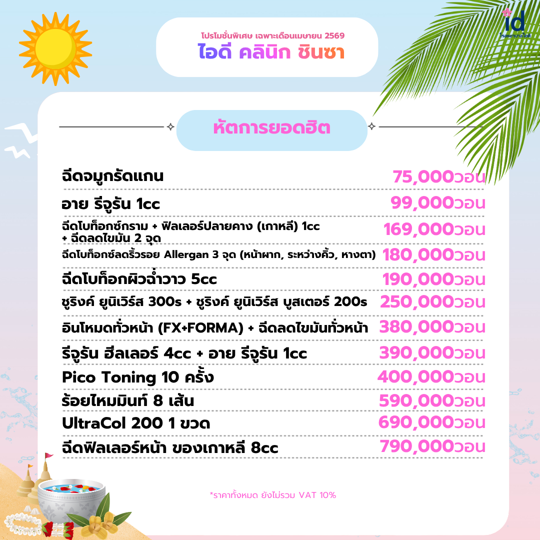 โปรโมชั่นเดือนเมษายน 2569