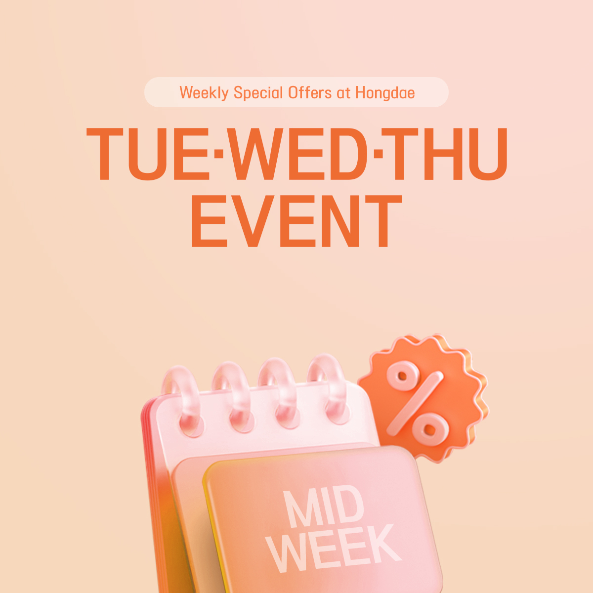 tue wed thur event